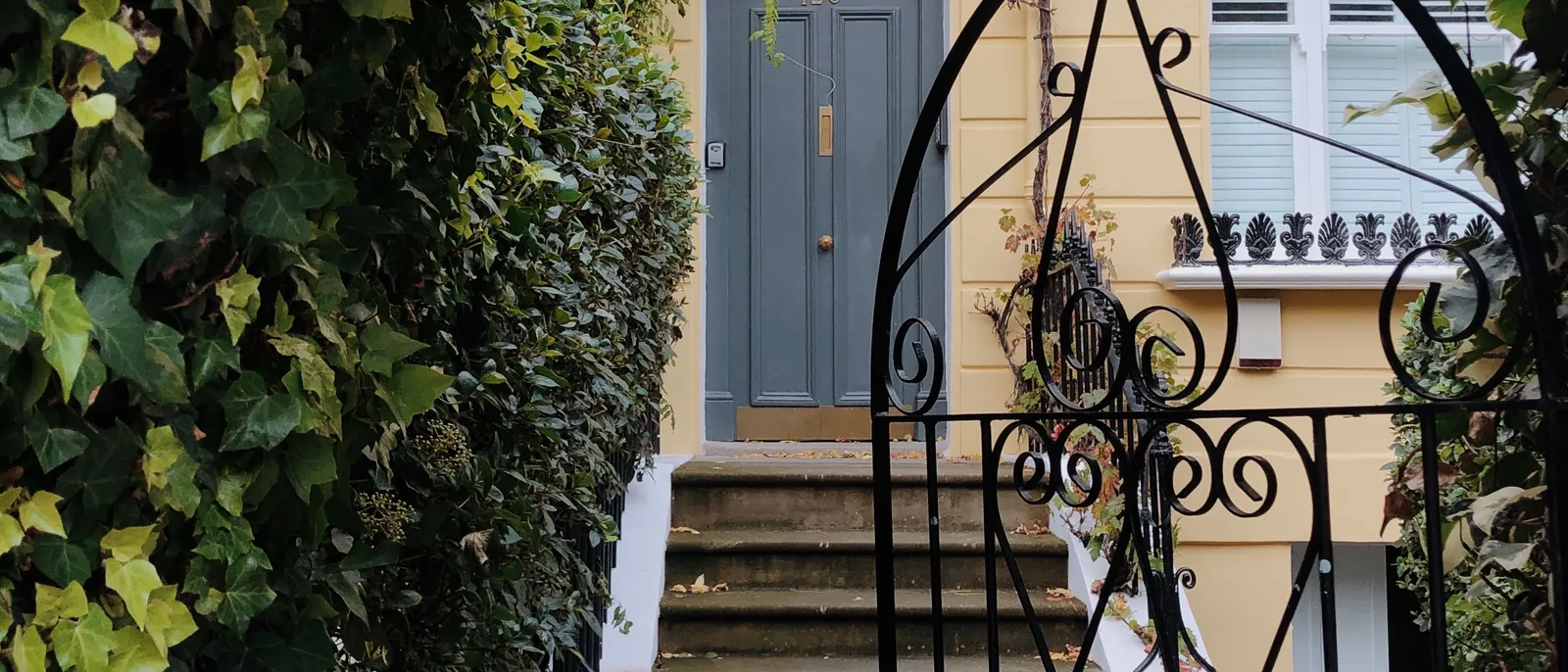 Leafy period house entrance in Hampstead, London NW3 — The Finishing House