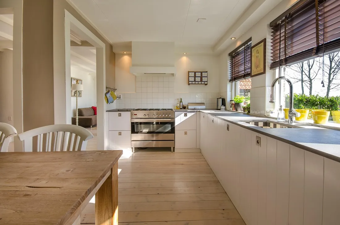 Contemporary fitted kitchen in a London home