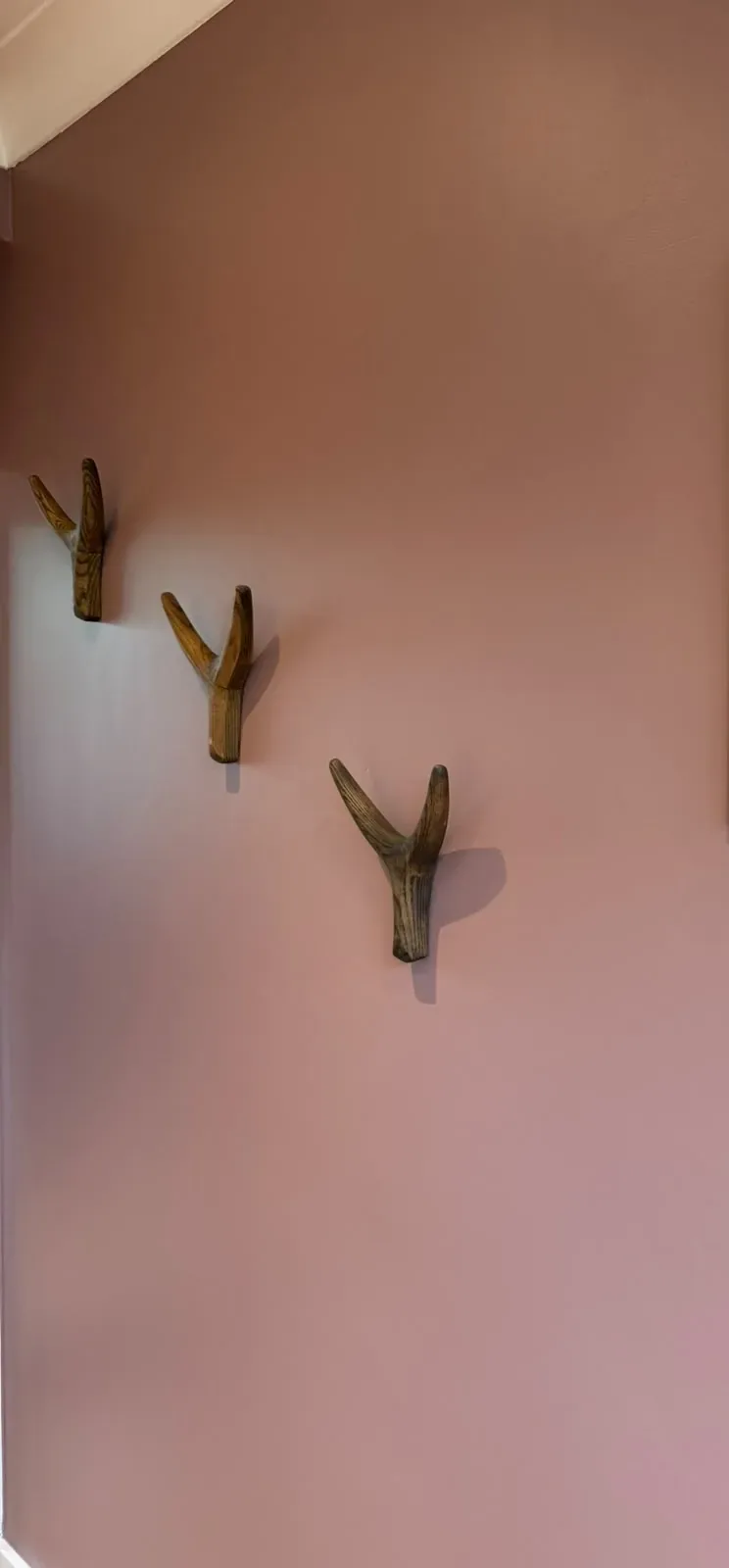 Hallway in dusky pink, Notting Hill