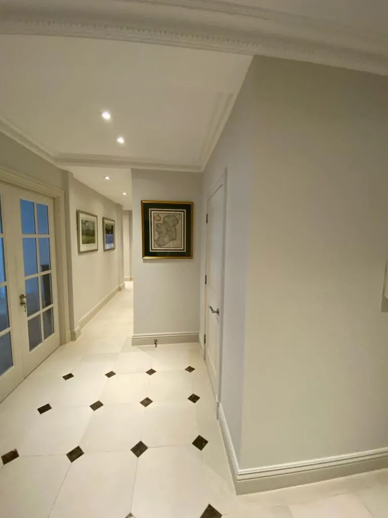 Hallway with original tiled floor, Belgravia