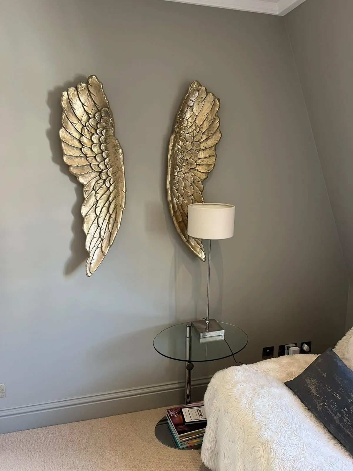 Master bedroom in grey, Chelsea