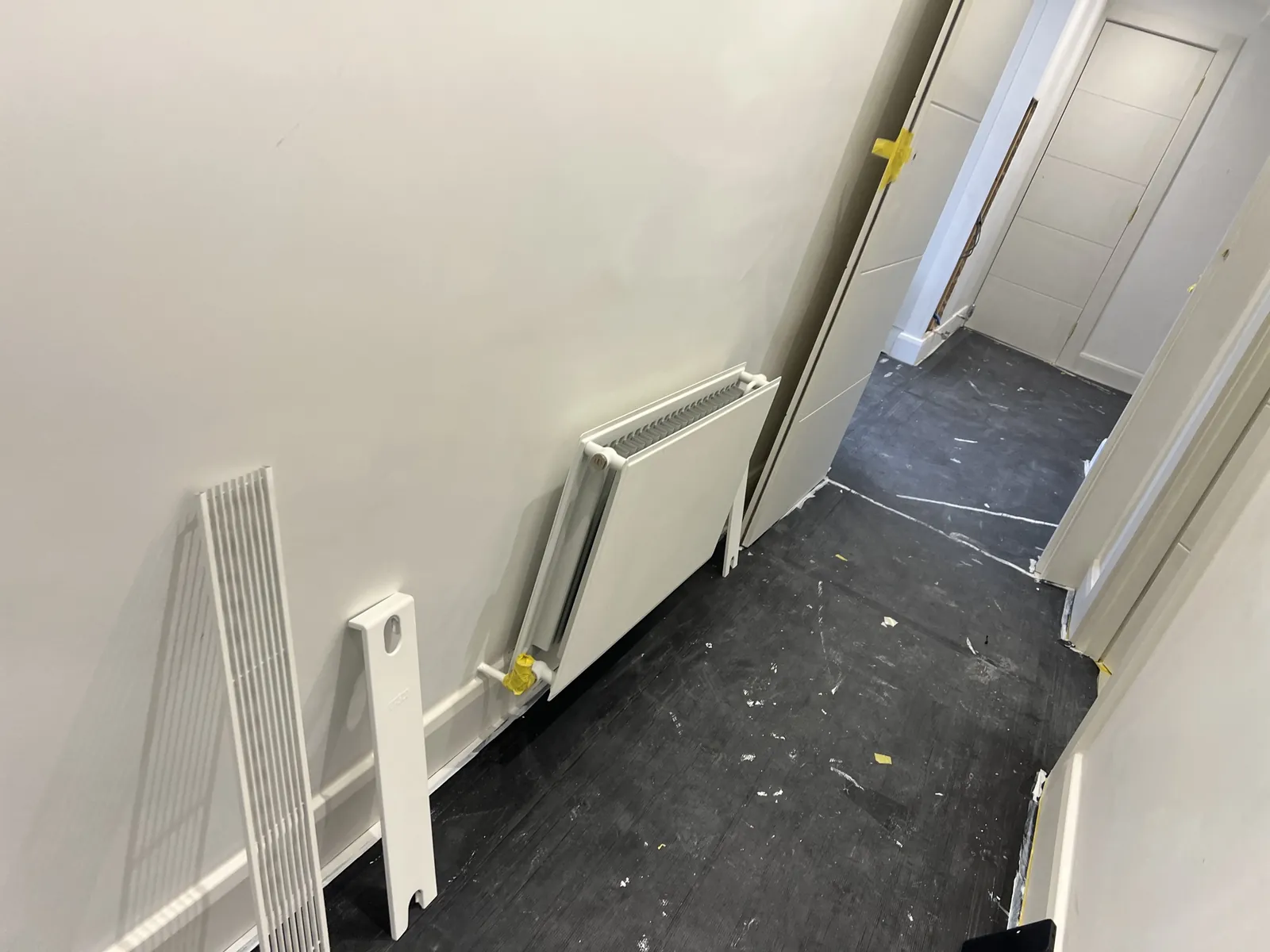 Radiator removed to decorate behind, St John's Wood